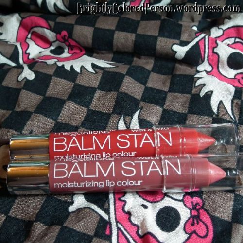 Wet N Wild Megaslick Lip Balm Stain Top: Red-dy or Not, Bottom: Rico Mauve